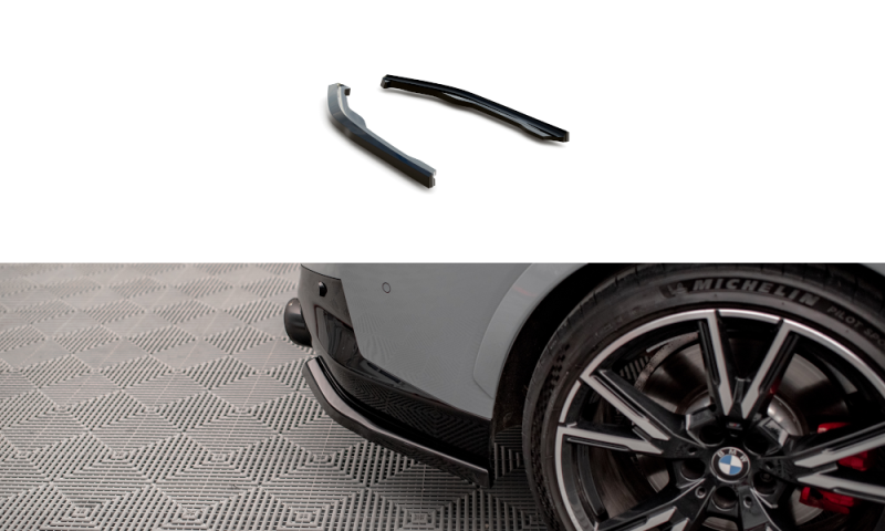 Maxton Heck Ansatz Flaps Diffusor V.2 für BMW 2 Coupe M240i G42 schwarz Hochglanz BM-2-42-M-RSD2-G