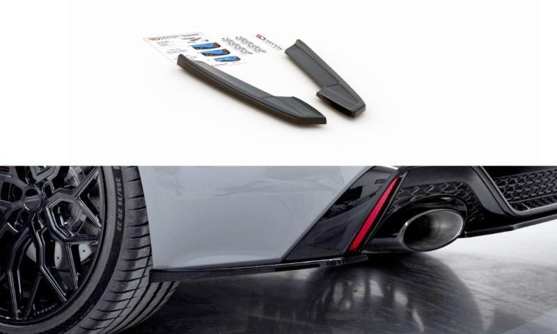 Maxton Heck Ansatz Flaps Diffusor V.1 für Audi RS6 C8 / RS7 C8 schwarz Hochglanz AU-RS6-C8-RSD1-G