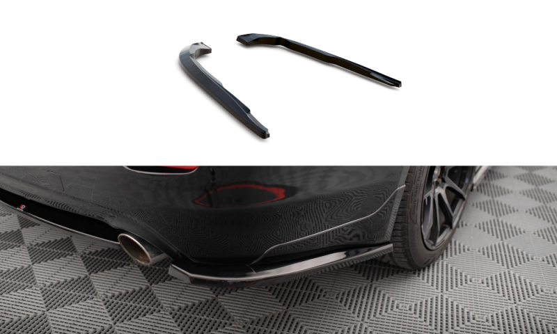 Maxton Heck Ansatz Flaps Diffusor für Infiniti Q50 S Mk1 schwarz Hochglanz IN-Q50S-1-RSD1-G