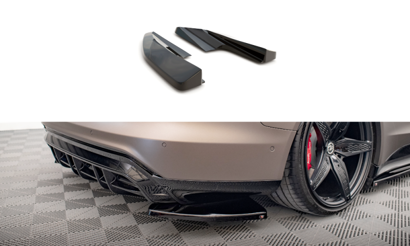 Maxton Heck Ansatz Flaps Diffusor V.1 für Audi e-Tron GT / RS GT Mk1 schwarz Hochglanz AU-ETRON-1-RS-RSD1-G