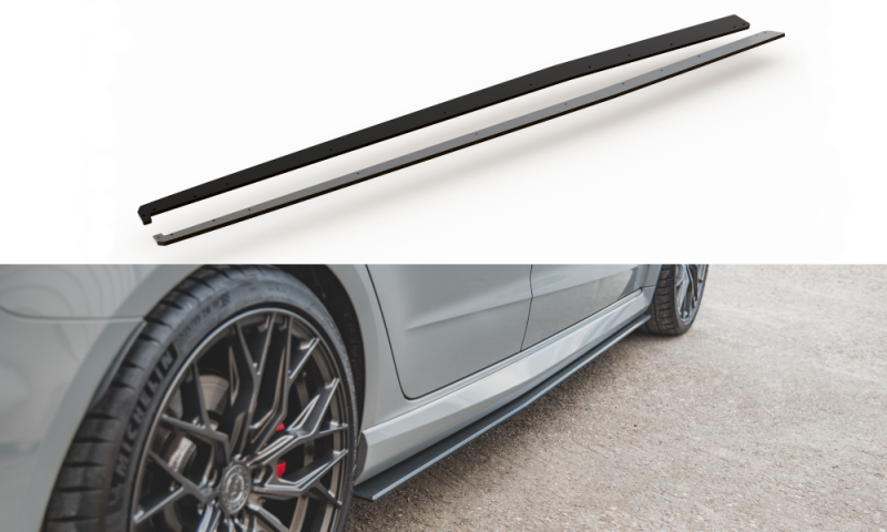 Maxton Racing Seitenschweller Ansatz für Audi RS3 8V Sportback AURS38VCNC-SD2B