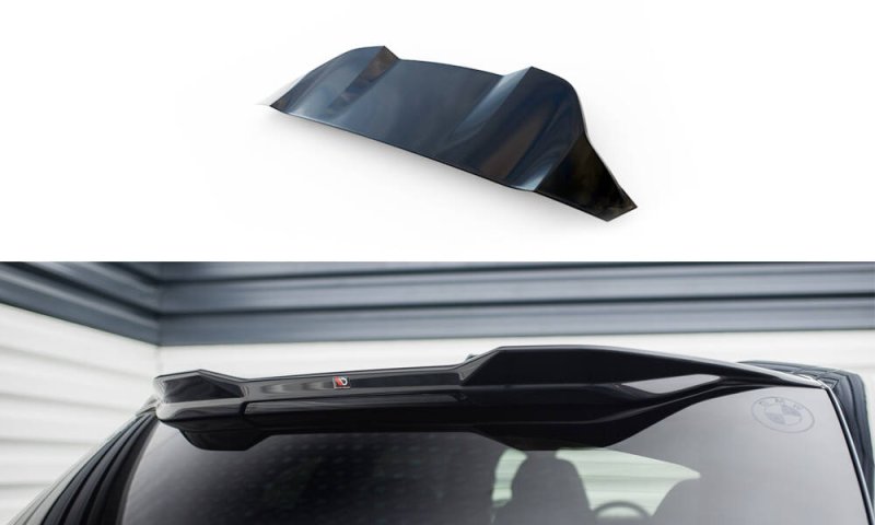 Maxton Spoiler CAP Abrisskante 3D BMW XM G09 schwarz Hochglanz BM-XM-1-CAP3D1-G