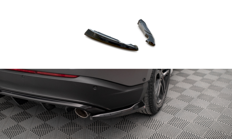Maxton Heck Ansatz Flaps Diffusor V.2 für Ford Edge Mk2 schwarz Hochglanz FO-ED-2-RSD2-G