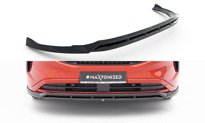 Maxton Front Ansatz V.2 Ford Transit Custom / Tourneo Custom Mk2 schwarz Hochglanz FO-TRC-2-FD2G+FD2R-G