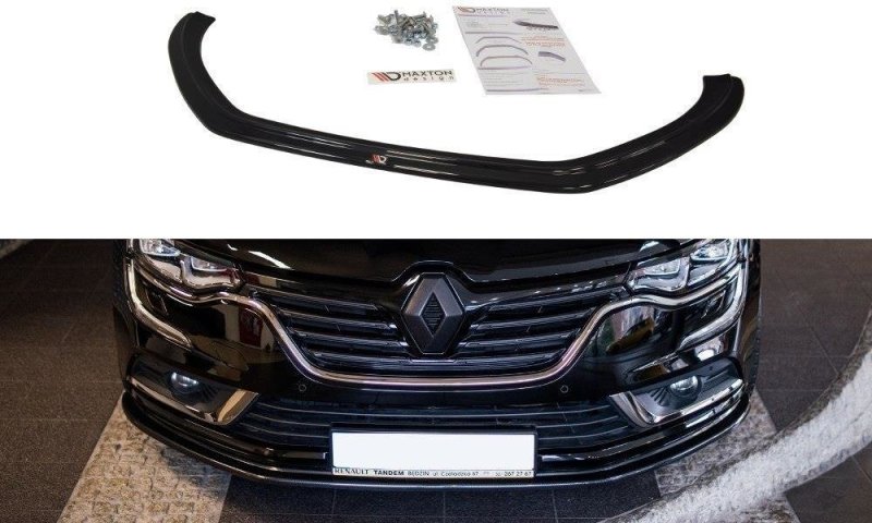 Maxton Front Ansatz für RENAULT TALISMAN V.1 schwarz Hochglanz RE-TA-1-FD1-G