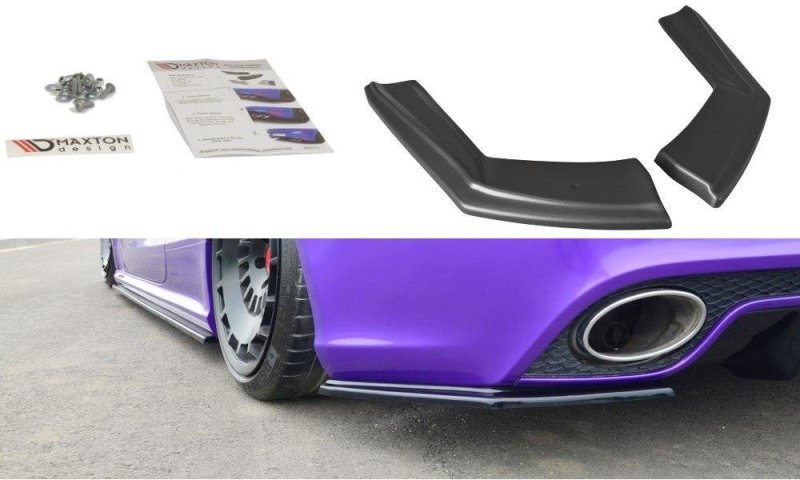 Maxton Heck Ansatz Flaps Diffusor für Audi RS5 Mk1 8T Facelift schwarz Hochglanz AU-RS5-1F-RSD1-G