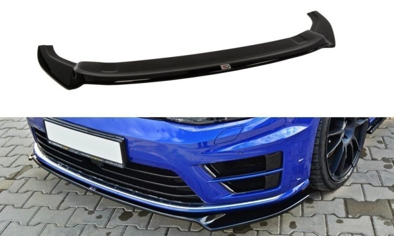 Maxton Front Ansatz V.2 für VW Golf 7 R / R-Line schwarz Hochglanz VW-GO-7-R-FD2-G