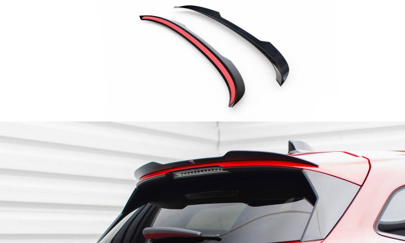 Maxton Spoiler CAP Abrisskante Peugeot 308 SW Mk3 schwarz Hochglanz PE-308-3-SW-CAP1-G