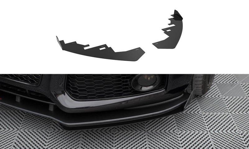 Maxton Front Flaps Audi S5 / A5 S-Line 8T schwarz Hochglanz AUS51CNC-FSF1-G