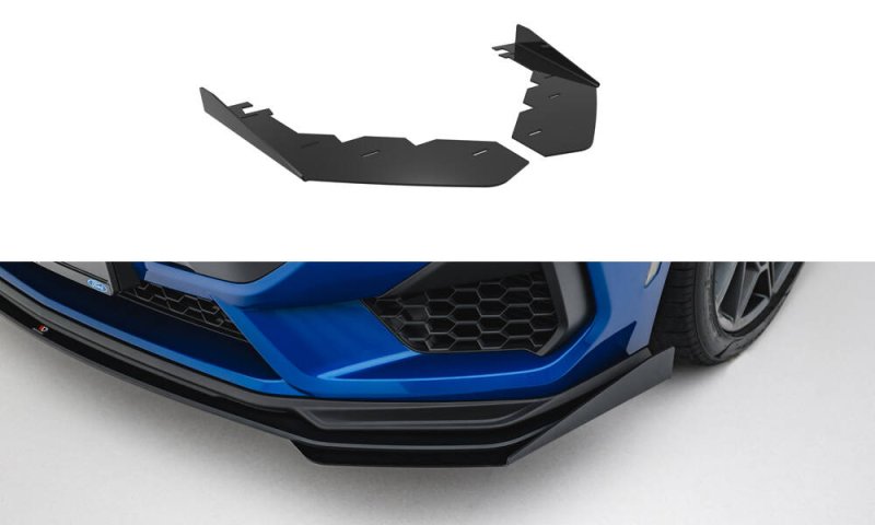 Maxton Front Flaps Ford Mustang GT Mk7 schwarz Hochglanz FOMU7GTCNC-FSF1-G