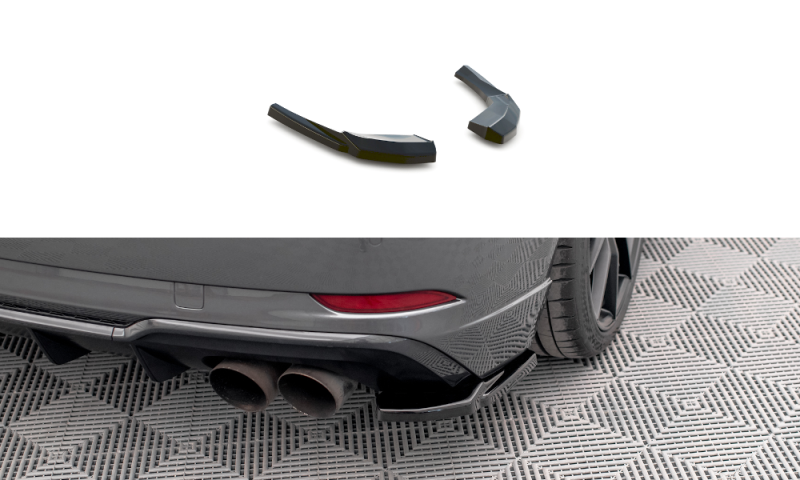Maxton Heck Ansatz Flaps Diffusor für Audi S3 Sportback 8V Facelift schwarz Hochglanz AU-S3-3F-SB-RSD1-G