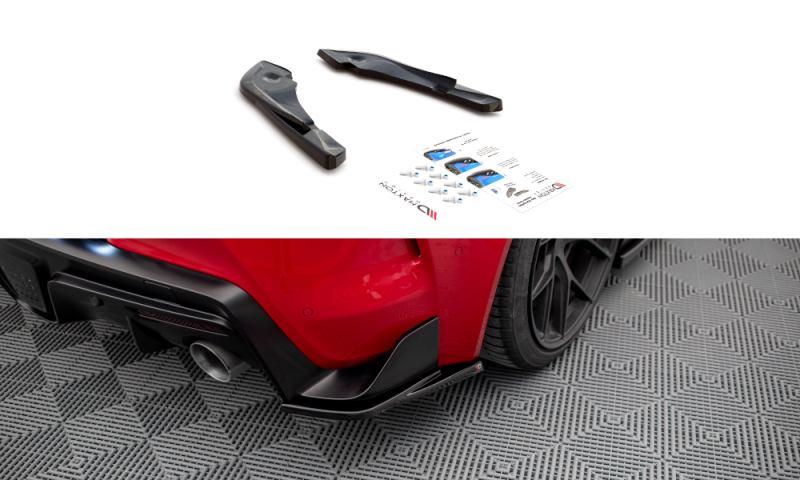 Maxton Heck Ansatz Flaps Diffusor V.3 für Toyota Supra Mk5 schwarz Hochglanz TO-SU-5-RSD3-G
