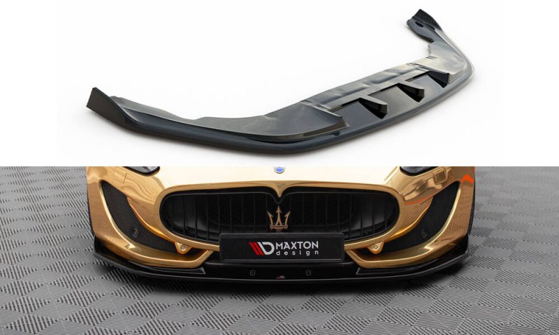 Maxton Front Ansatz V.1 Maserati Granturismo Mk1 Facelift schwarz Hochglanz MS-GT-1F-FD1-G