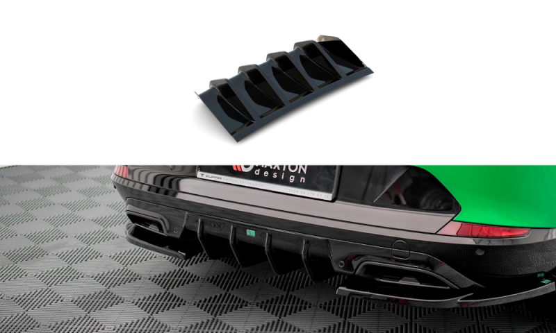 Maxton Diffusor Heck Ansatz V.2 für Cupra Formentor schwarz Hochglanz CU-FO-1-RS2-G