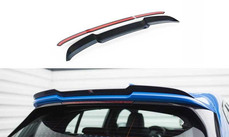 Maxton Spoiler CAP Abrisskante V.1 BMW 1er M-Paket F40 schwarz Hochglanz BM-1-40-M-CAP1-G