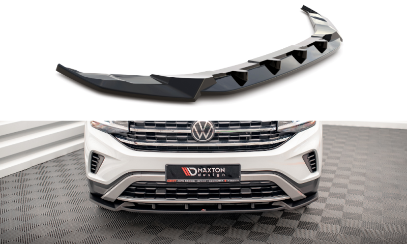 Maxton Front Ansatz V.1 für Volkswagen Atlas Cross Sport schwarz Hochglanz VW-AT-1-CRS-FD1-G