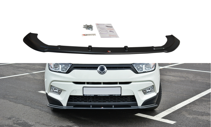 Maxton Front Ansatz V.1 für SSANGYONG TIVOLI schwarz Hochglanz SY-TI-1-FD1-G