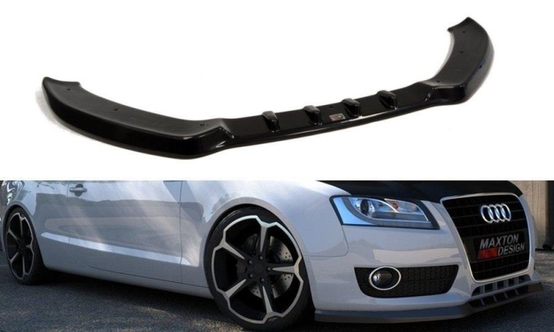 Maxton Front Ansatz für Audi A5 8T schwarz Hochglanz AU-A5-FD1-G