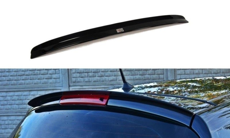 Maxton Spoiler CAP für RENAULT CLIO MK3 RS schwarz Hochglanz RE-CL-3-RS-CAP1-G