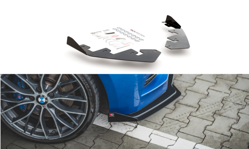 Maxton Flaps BMW M135i F20 schwarz Hochglanz BM1F20MCNC-FSF1-G