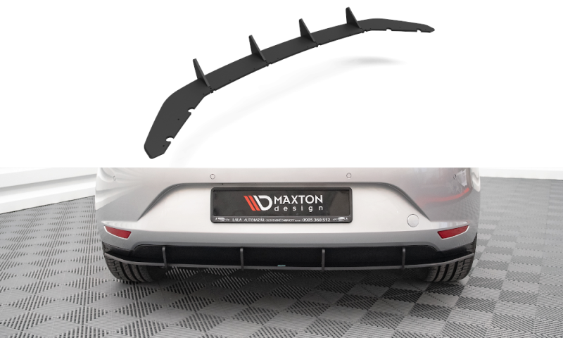Maxton Street Pro Heckschürze für Seat Leon Hatchback Mk3 SELE3CNC-RS1B