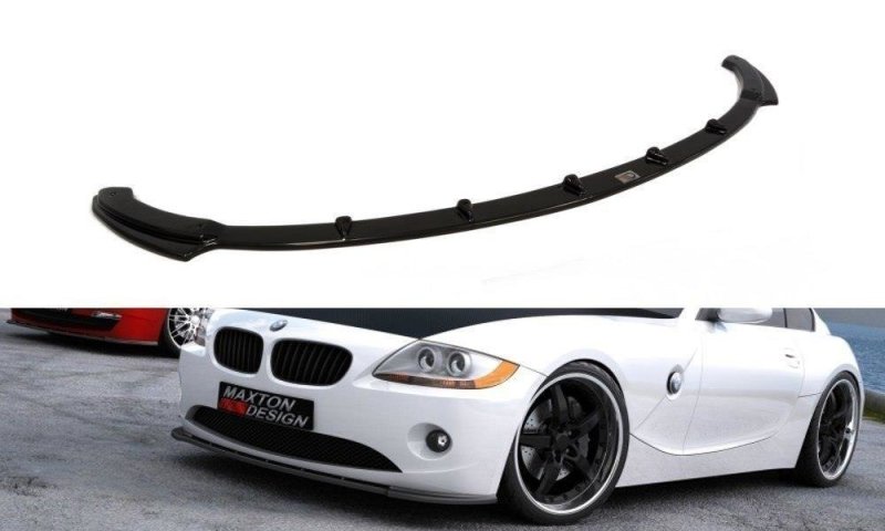 Maxton Front Ansatz für v.1 BMW Z4 E85 / E86 vor Facelift schwarz Hochglanz BM-Z4-85-FD1-G