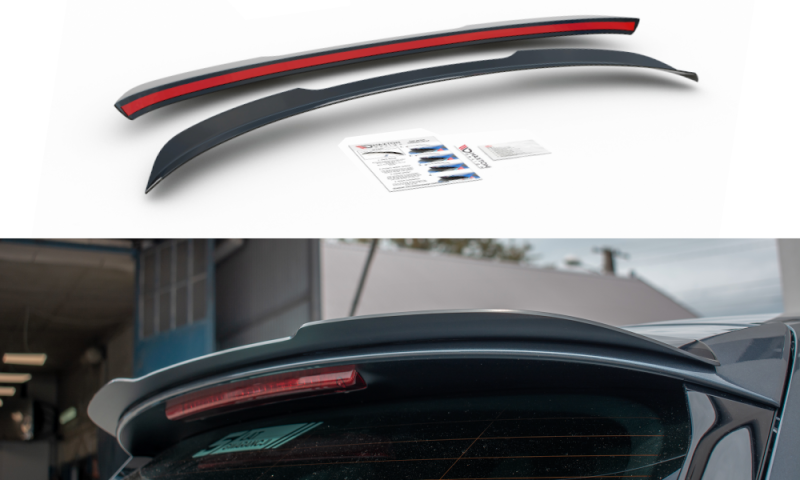 Maxton Spoiler CAP für Seat Leon Mk3 Cupra ST Facelift schwarz Hochglanz SE-LE-3F-CU-ST-CAP1-G