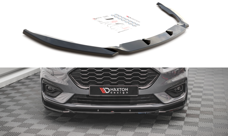 Maxton Front Ansatz V.2 für Ford Mondeo ST-Line Mk5 Facelift schwarz Hochglanz FO-MO-5F-STLINE-FD2-G