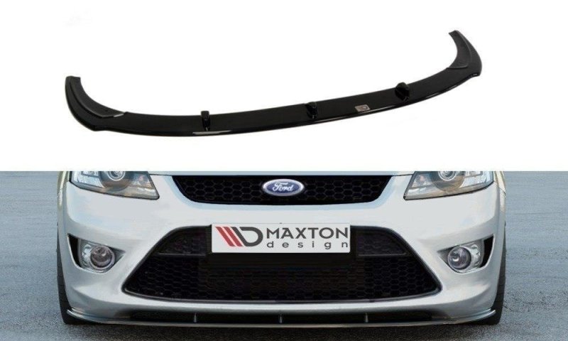 Maxton Front Ansatz für Ford Focus ST Mk2 FL schwarz Hochglanz FO-FO-2F-ST-FD1-G