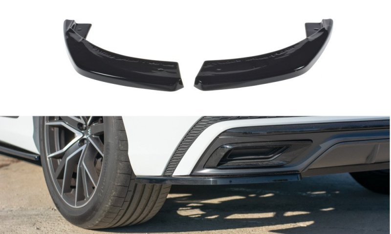 Maxton Heck Ansatz Flaps Diffusor für Audi Q8 S-line schwarz Hochglanz AU-Q8-1-SLINE-RSD1-G