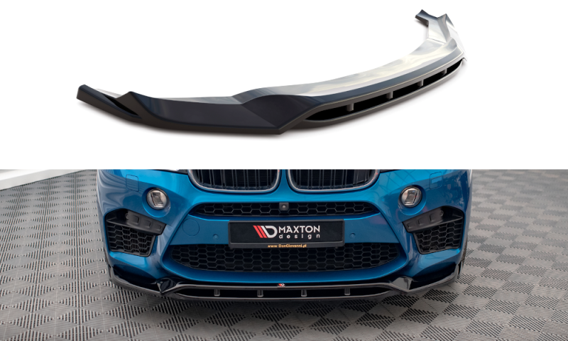 Maxton Front Ansatz V.3 für BMW X5 M F85 / X6 M F86 schwarz Hochglanz BM-X5M-15-FD3G+FD3R-G
