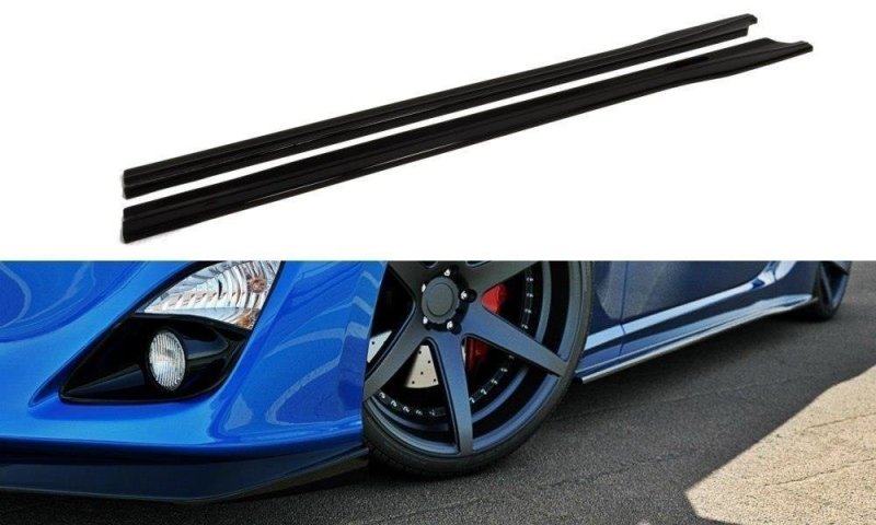 Maxton Seitenschweller Ansatz für TOYOTA GT86 schwarz Hochglanz TO-GT86-1/1F-SD1-G
