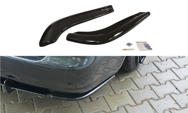 Maxton Heck Ansatz Flaps Diffusor für AUDI S4 B5 Avant schwarz Hochglanz AU-S4-B5-RSD1-G