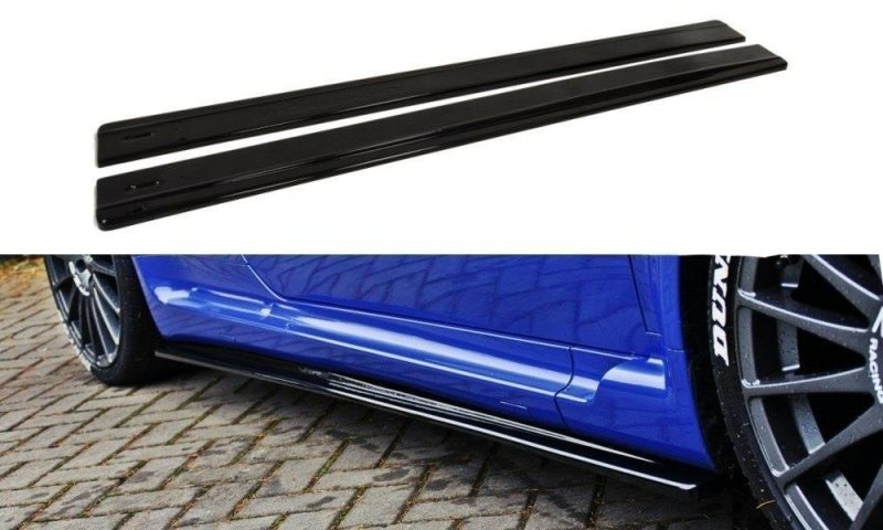 Maxton Seitenschweller Ansatz für ALFA ROMEO 147 GTA schwarz Hochglanz AL-147-1-GTA-SD1-G