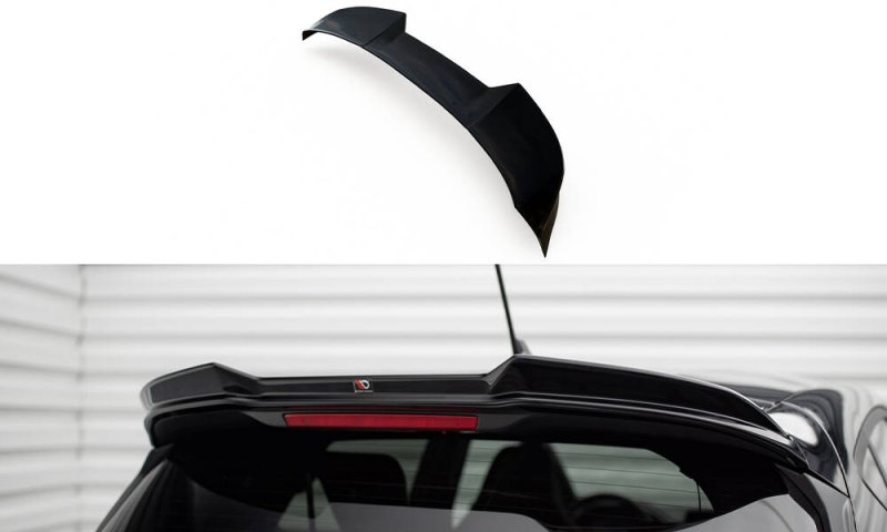 Maxton Spoiler CAP Abrisskante 3D Ford Fiesta ST / ST-Line Mk8 schwarz Hochglanz FO-FI-8-ST-CAP3-G