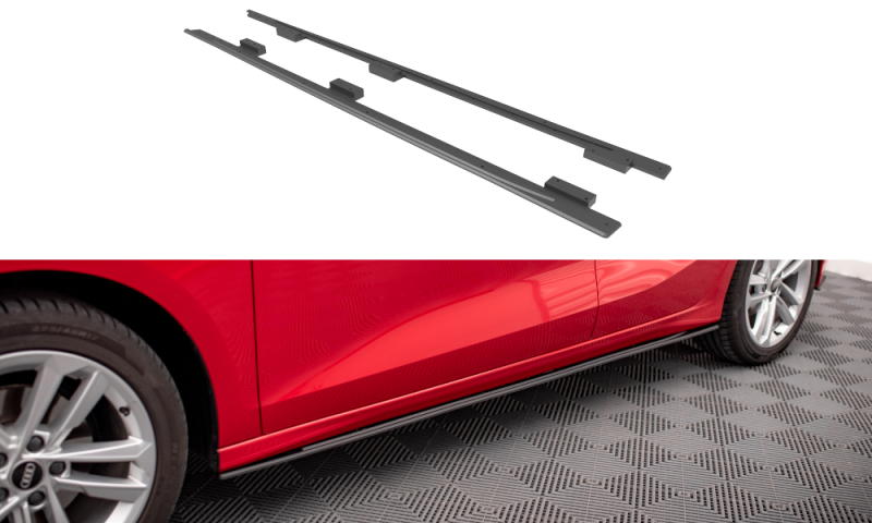 Maxton Street Pro Seitenschweller Ansatz für Audi A3 8Y AUA38YCNC-SD1B
