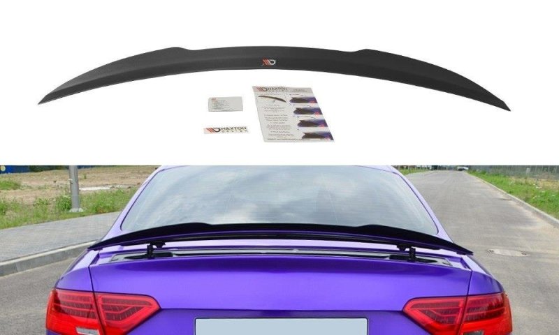 Maxton Spoiler CAP für Audi RS5 Mk1 8T Facelift schwarz Hochglanz AU-RS5-1F-CAP1-G