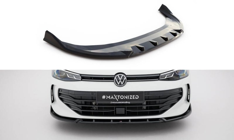 Maxton Front Ansatz V.2 VW Passat B9 schwarz Hochglanz VW-PA-B9-FD2-G
