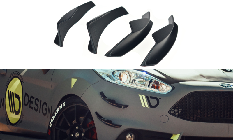 Maxton Stoßstangenflügel vorne (Canards) Ford Fiesta 7 ST Facelift  FO-FI-7F-ST-CAN1