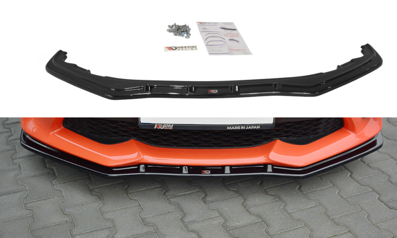 Maxton Front Ansatz V.3 für TOYOTA GT86 FACELIFT schwarz Hochglanz TO-GT86-1F-FD3-G