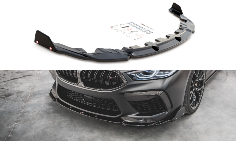 Maxton Front Ansatz +Flaps für V.1 BMW M8 Gran Coupe F93 BM-M8-G16-FD1G+FS