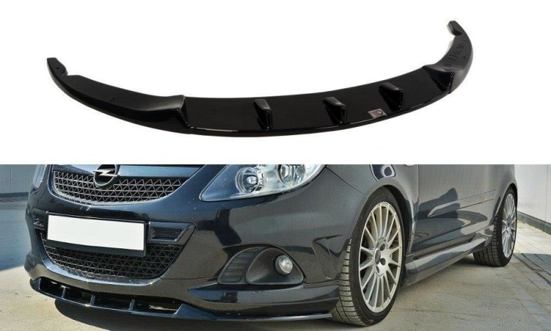 Maxton Front Ansatz für OPEL CORSA D NÜRBURG (FÜR OPC / VXR STOßSTANGE) schwarz Hochglanz OP-CO-D-OPC-NRB-FD1-G