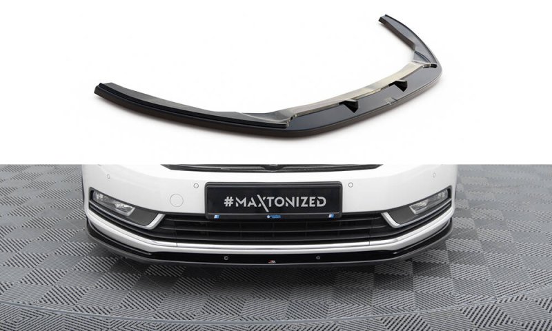 Maxton Front Ansatz V.2 VW Passat B7 schwarz Hochglanz VW-PA-B7-FD2-G