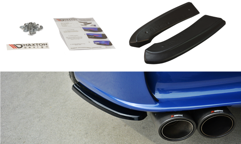 Maxton Heck Ansatz Flaps Diffusor für ALFA ROMEO 156 GTA SW schwarz Hochglanz AL-156-SW-GTA-RSD1-G