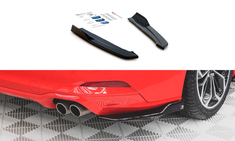 Maxton Heck Ansatz Flaps Diffusor V.2 für Ford Focus ST-Line Kombi Mk4 schwarz Hochglanz FO-FO-4-STLINE-ES-RSD2-G