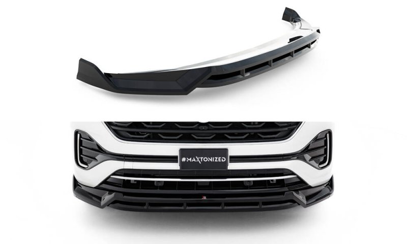 Maxton Front Ansatz VW Atlas R-Line Mk1 Facelift 2 schwarz Hochglanz VW-AT-1F-RLINE-FD1G+FD1R-G