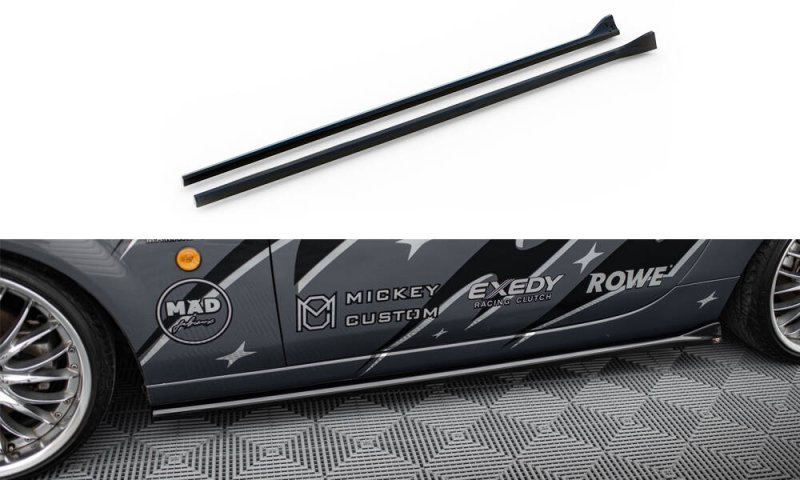 Maxton Seitenschweller Ansatz Mazda MX5 NC (Mk3) schwarz Hochglanz MA-MX5-3-SD1-G
