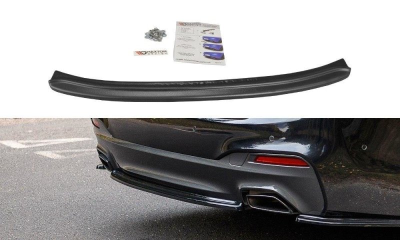 Maxton Mittlerer Diffusor Heck Ansatz für BMW 5er G30/ G31 M-Paket schwarz Hochglanz BM-5-G30-MPACK-RD1-G