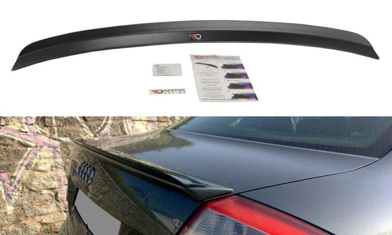 Maxton Spoiler CAP für Audi A4 S-Line B6 Limousine schwarz Hochglanz AU-A4-B6-SLINE-CAP1-G