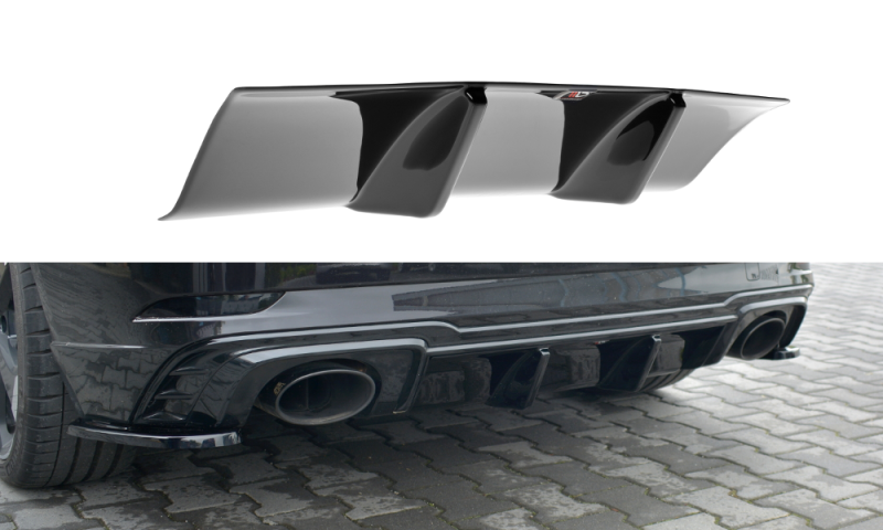 Maxton Diffusor Heck Ansatz für Audi RS3 8V FL Sportback schwarz Hochglanz AU-RS3-8VF-RS1-G